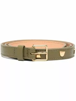 Front Page 40 Women Coccinelle Studded Leather Skinny Belt
