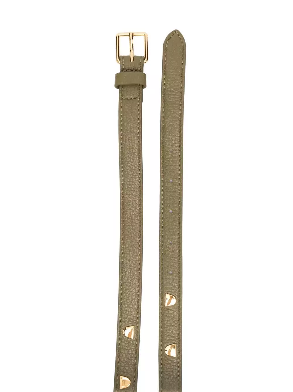 Women Coccinelle Studded Leather Skinny Belt 3 Women Coccinelle Studded Leather Skinny Belt - Image 2