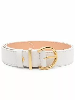 Women Coccinelle Curved-buckle Leather Belt