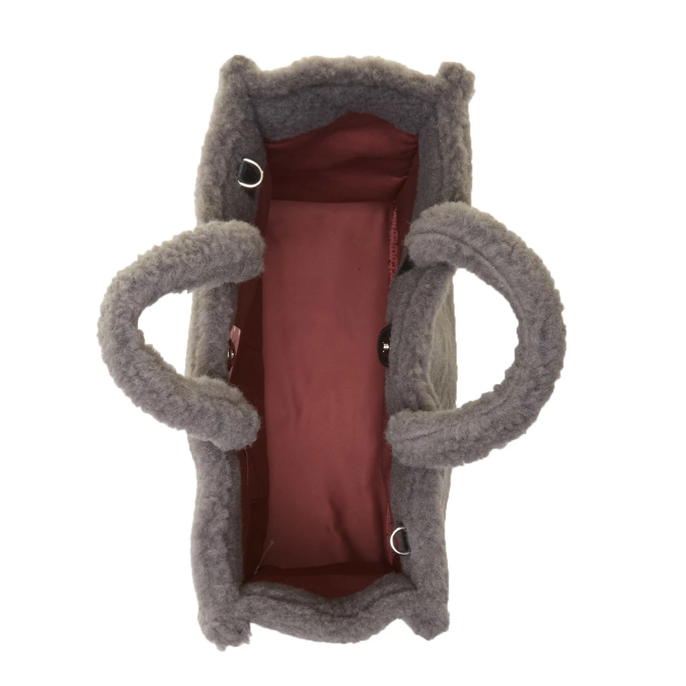 Coccinelle Grey Leather Handbag IQ9180101Y20TU 6 Coccinelle Grey Leather Handbag IQ9180101Y20TU - Image 4