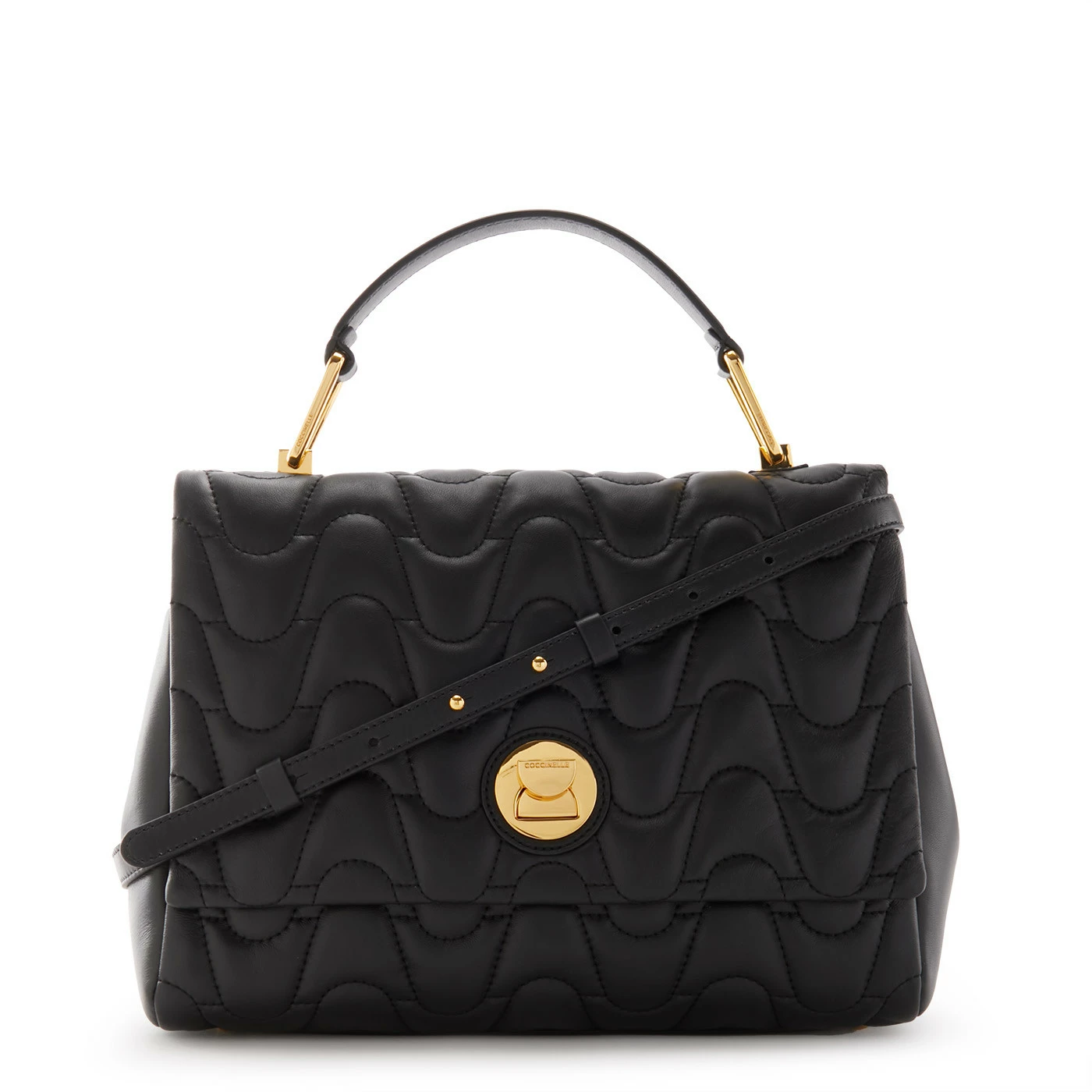 Coccinelle Liya Black Leather Handbag E1MM6180101001 3 Coccinelle Liya Black Leather Handbag E1MM6180101001