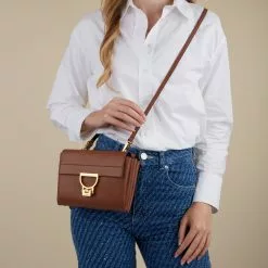 Coccinelle Arlettis Brown Leather Handbag E1MD555B701W74 -Cheap Coccinelle Store 8059978459169 02