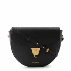 Coccinelle Beat Soft Black Leather Crossbody Bag E1MF6150101001