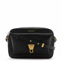 Coccinelle Beat Soft Black Leather Crossbody Bag E1MF6150201001