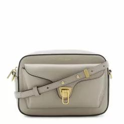 Coccinelle Beat Soft Taupe Leren Crossbody Tas E1MF6150201N80