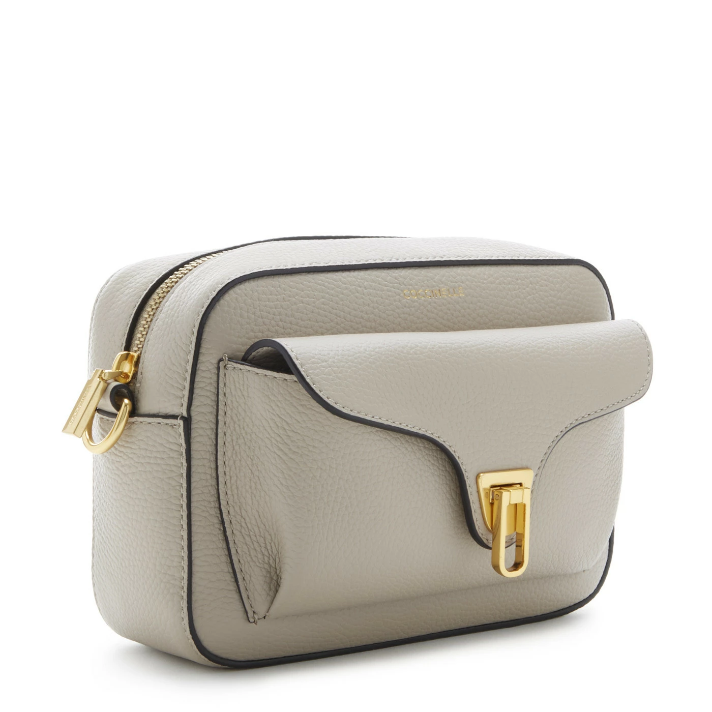 Coccinelle Beat Soft Taupe Leren Crossbody Tas E1MF6150201N80 5 Coccinelle Beat Soft Taupe Leren Crossbody Tas E1MF6150201N80 - Image 3