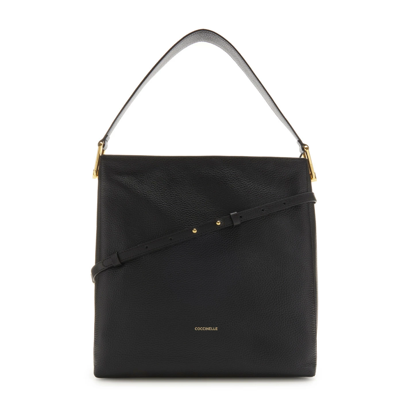 Coccinelle Liya Zwarte Leren Schoudertas E1MD0130201001 3 Coccinelle Liya Zwarte Leren Schoudertas E1MD0130201001