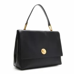 Coccinelle Zwarte Leren Schoudertas E1MD0180301001 -Cheap Coccinelle Store 8059978465733 03 1