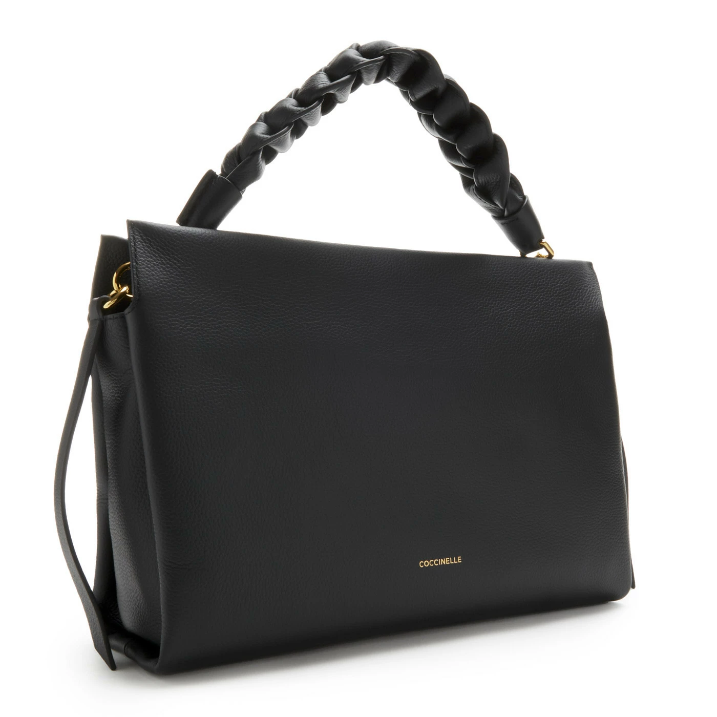 Coccinelle Boheme Zwarte Leren Handtas E1M50190201420 6 Coccinelle Boheme Zwarte Leren Handtas E1M50190201420 - Image 4