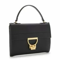 Coccinelle Arlettis Zwarte Leren Handtas E1ND8190301001 -Cheap Coccinelle Store 8059978513038 03