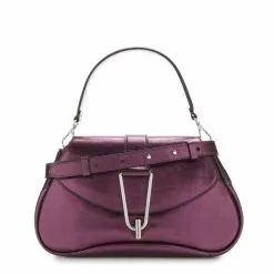Coccinelle Himma Pepita Paarse Leren Handtas E1PDD180101V48