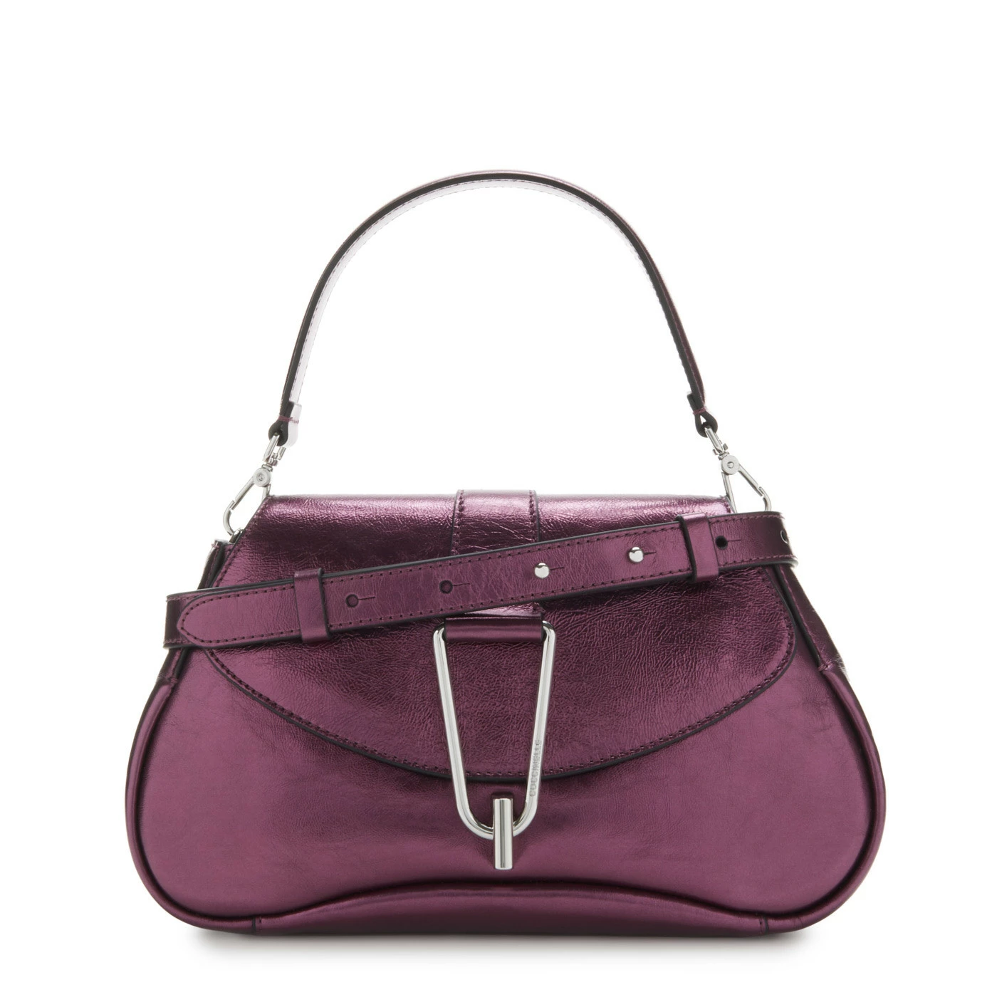 Coccinelle Himma Pepita Paarse Leren Handtas E1PDD180101V48 3 Coccinelle Himma Pepita Paarse Leren Handtas E1PDD180101V48