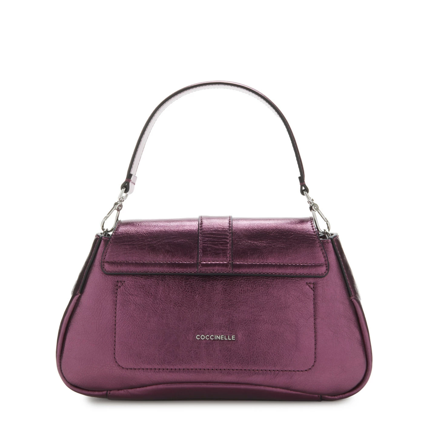 Coccinelle Himma Pepita Paarse Leren Handtas E1PDD180101V48 7 Coccinelle Himma Pepita Paarse Leren Handtas E1PDD180101V48 - Image 5