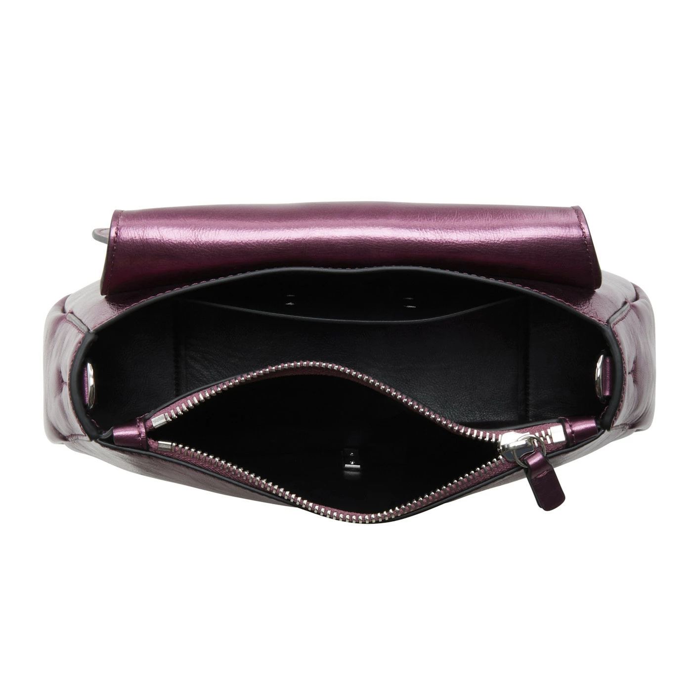 Coccinelle Himma Pepita Paarse Leren Handtas E1PDD180101V48 8 Coccinelle Himma Pepita Paarse Leren Handtas E1PDD180101V48 - Image 6