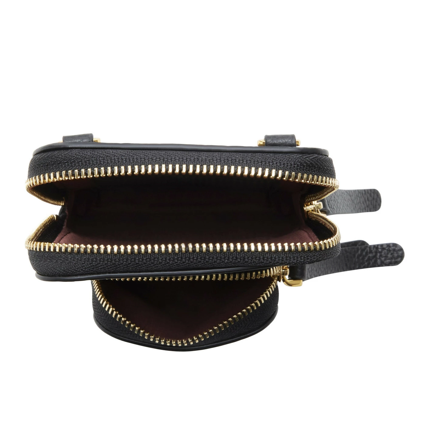 Coccinelle Pixie Zwarte Leren Telefoontasje E5PM0270101001 6 Coccinelle Pixie Zwarte Leren Telefoontasje E5PM0270101001 - Image 4