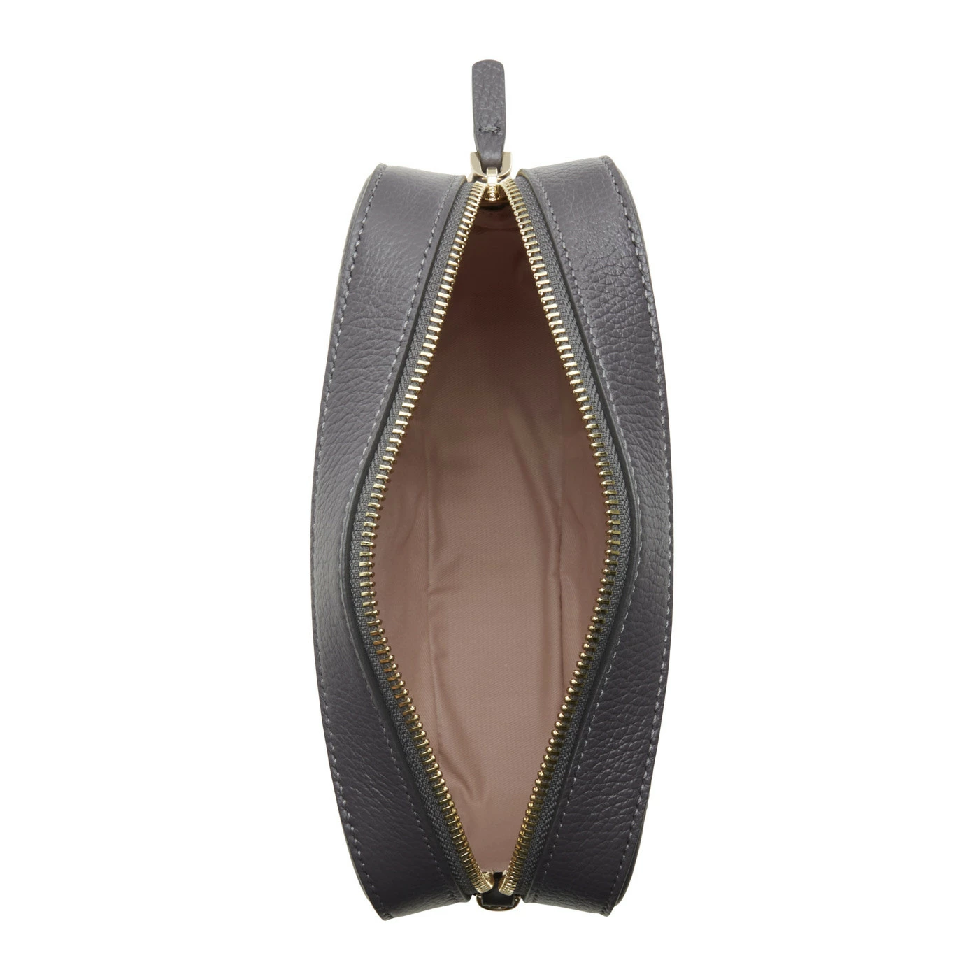 Coccinelle Tebe Grijze Leren Crossbody Tas E5MN555M301Y66 6 Coccinelle Tebe Grijze Leren Crossbody Tas E5MN555M301Y66 - Image 4