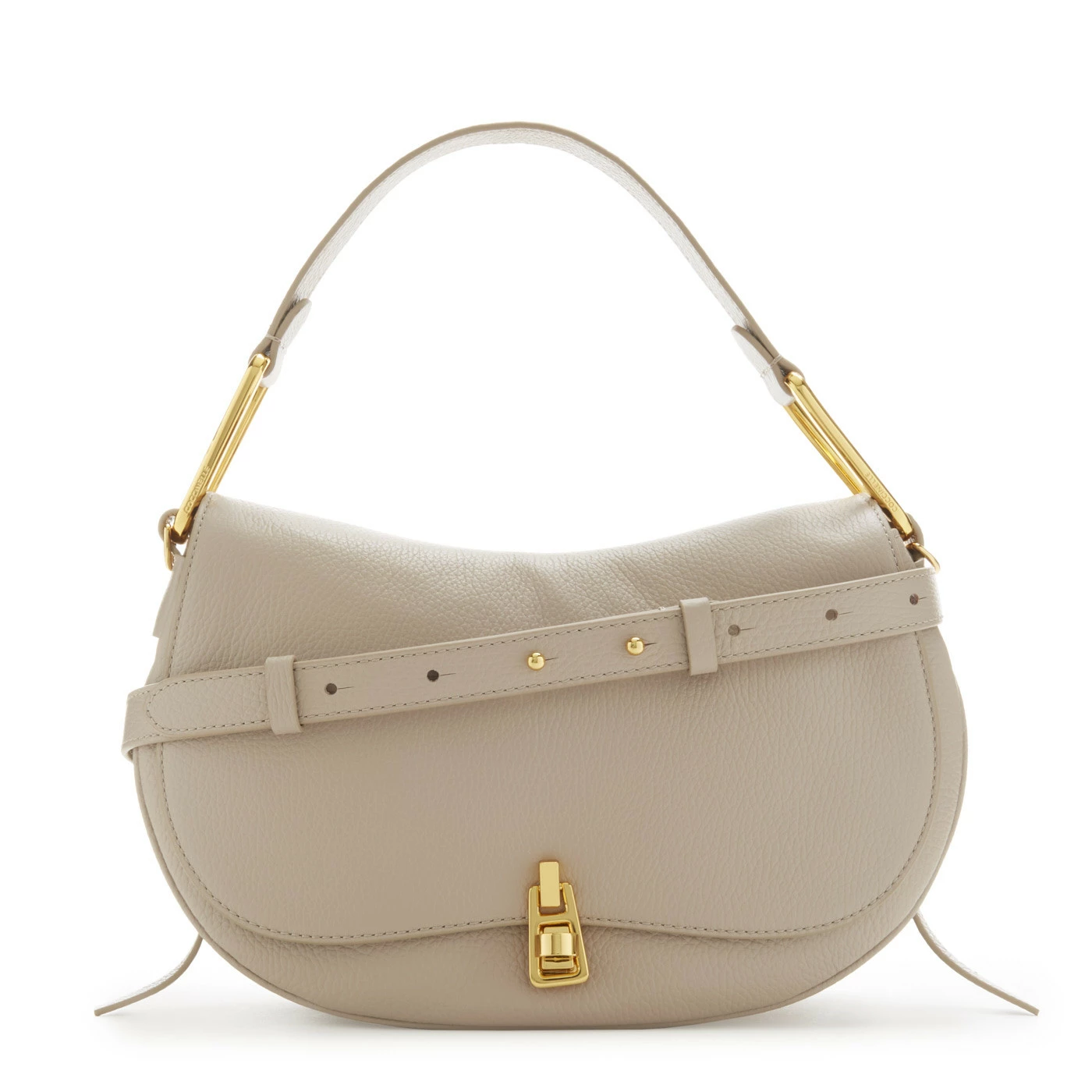 Coccinelle Magie Soft Beige Leren Handtas E1PQR180301N80 3 Coccinelle Magie Soft Beige Leren Handtas E1PQR180301N80