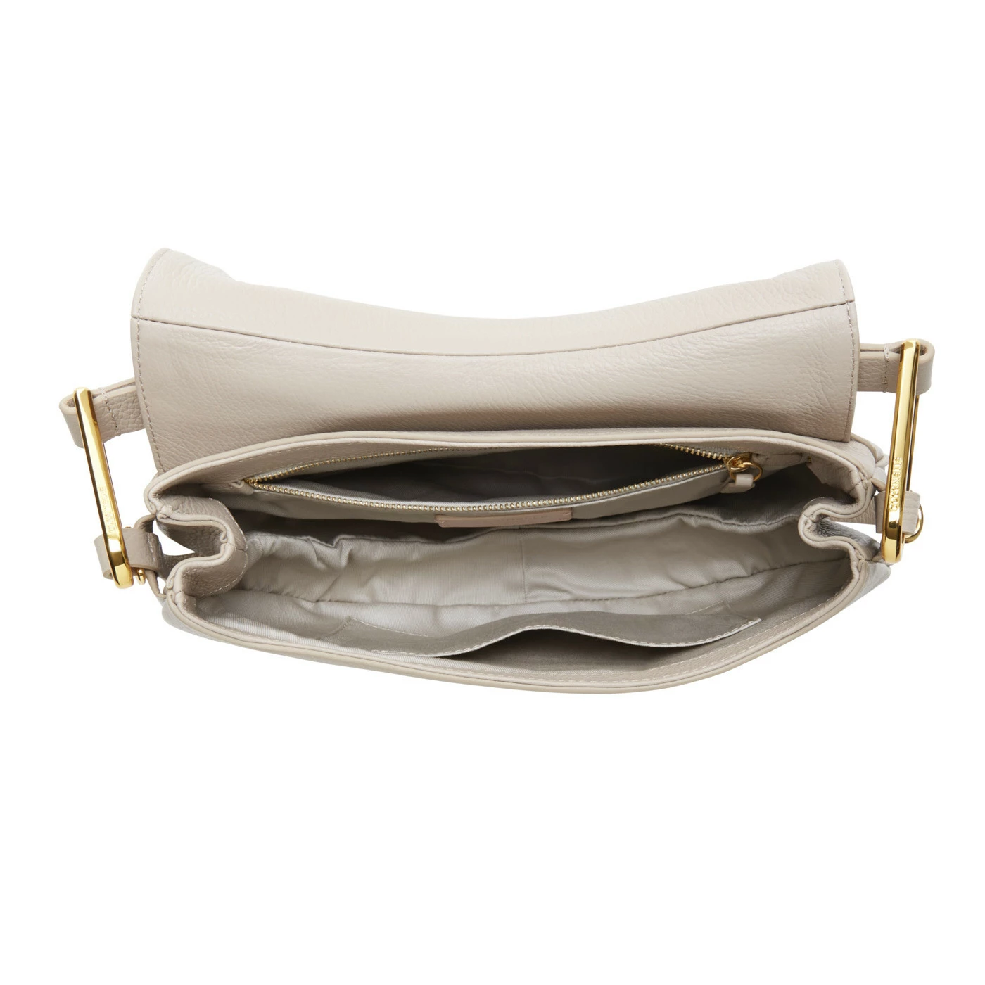 Coccinelle Magie Soft Beige Leren Handtas E1PQR180301N80 7 Coccinelle Magie Soft Beige Leren Handtas E1PQR180301N80 - Image 5