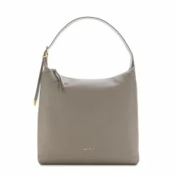 Coccinelle Gleen Taupe Leren Schoudertas E1N15130201N59