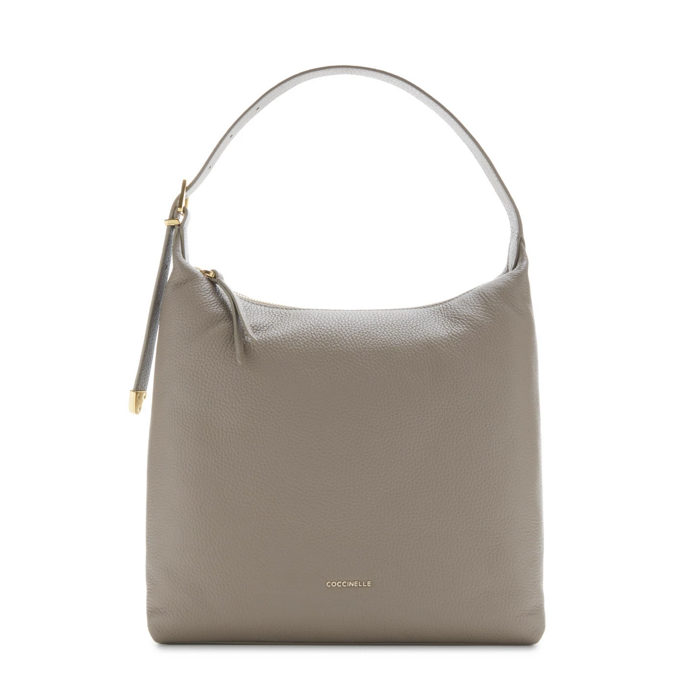 Coccinelle Gleen Taupe Leren Schoudertas E1N15130201N59 3 Coccinelle Gleen Taupe Leren Schoudertas E1N15130201N59