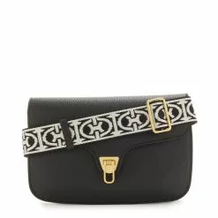 Coccinelle Beat Soft Zwarte Leren Crossbody Tas E1NOF120101001