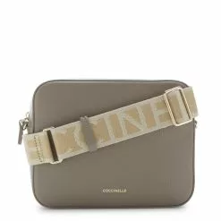 Coccinelle Tebe Taupe Leren Crossbody Tas E5MN555M301N59