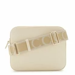 Coccinelle Tebe Beige Leren Crossbody Tas E5MN555M301N91