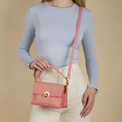 Coccinelle Binxie Roze Leren Handtas E1P7P580101P82 9 Coccinelle Binxie Roze Leren Handtas E1P7P580101P82 -Cheap Coccinelle Store 8059978557490 02