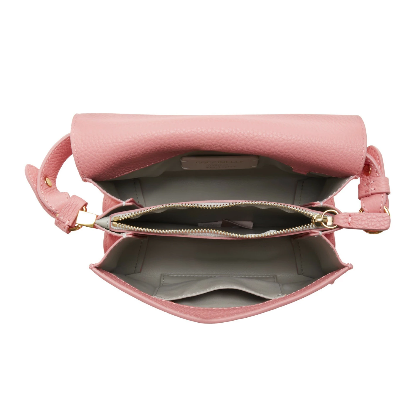 Coccinelle Binxie Roze Leren Handtas E1P7P580101P82 7 Coccinelle Binxie Roze Leren Handtas E1P7P580101P82 - Image 5