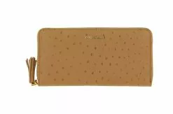 Coccinelle Wallet TASSEL OSTRICH MARRONE