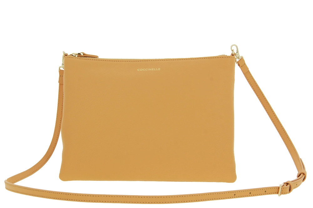 Coccinelle Clutch MINI BAG GRAIN APRICOT 5 Coccinelle Clutch MINI BAG GRAIN APRICOT - Image 3