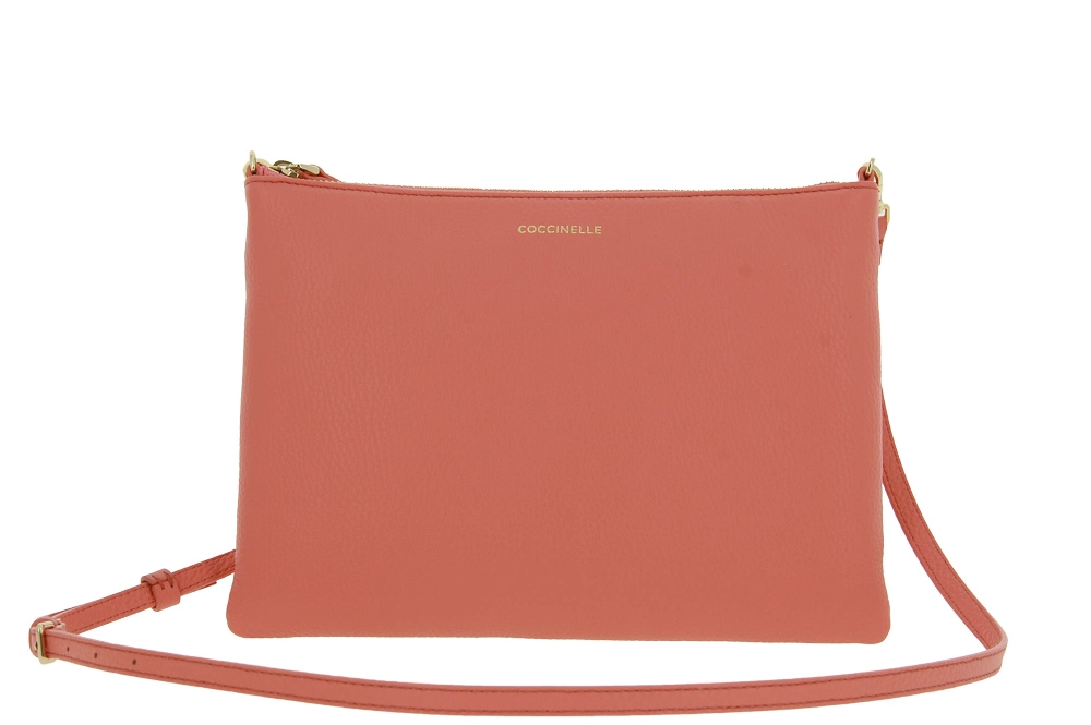 Coccinelle Clutch MINI BAG GRAIN GERANIUM 4 Coccinelle Clutch MINI BAG GRAIN GERANIUM - Image 2