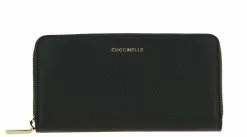 Coccinelle Wallet WALL GRAIN LEA NOIR METALLIC SOFT
