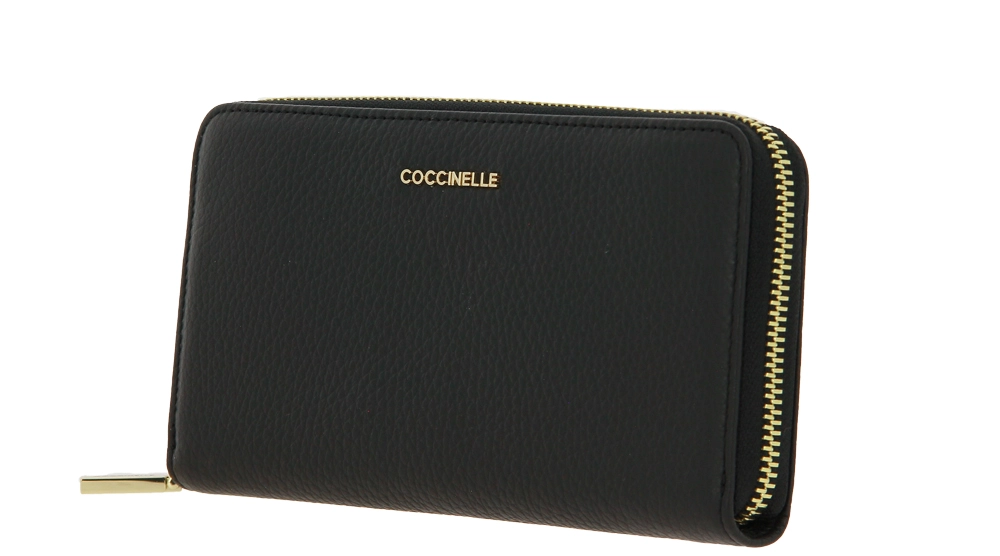 Coccinelle Wallet WALL GRAIN LEA NOIR METALLIC SOFT 4 Coccinelle Wallet WALL GRAIN LEA NOIR METALLIC SOFT - Image 2