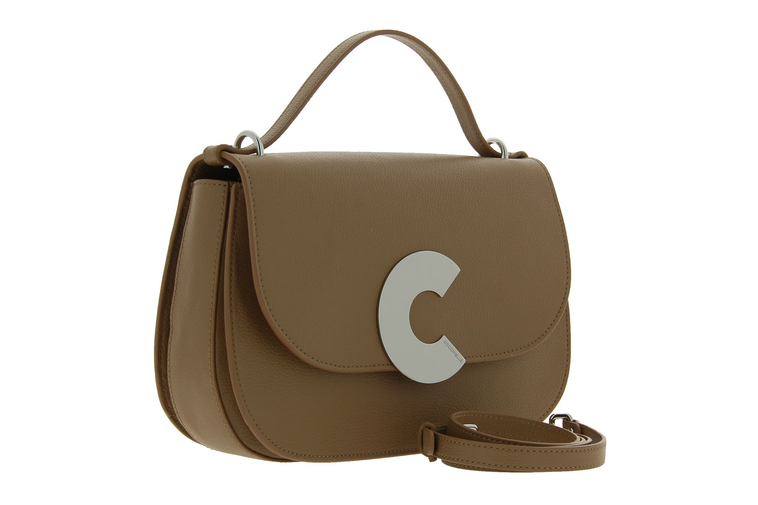 Coccinelle Bag CRAQUANTE BORSA PELLE VITELLO TAUPE 4 Coccinelle Bag CRAQUANTE BORSA PELLE VITELLO TAUPE - Image 2