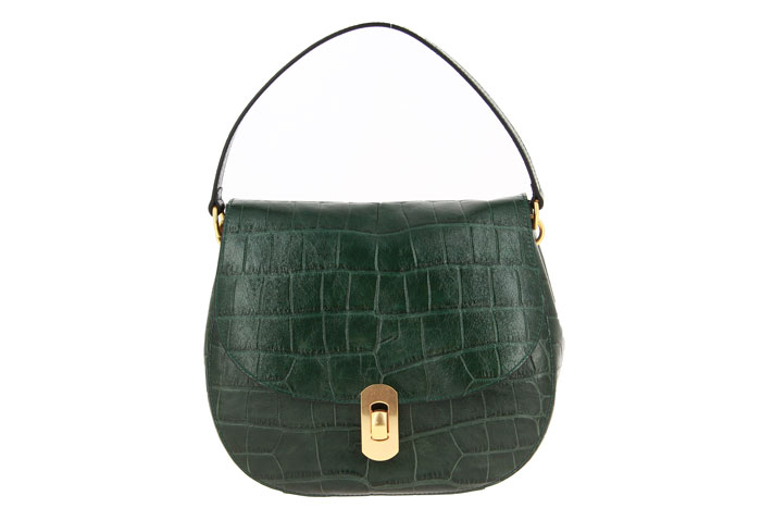 Coccinelle Bag ZANIAH CROCO MALLARD GREEN 3 Coccinelle Bag ZANIAH CROCO MALLARD GREEN