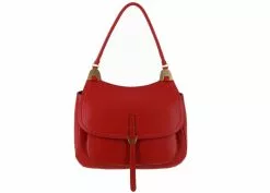 Coccinelle Handbag FAUVE BORSA VITELLO RED
