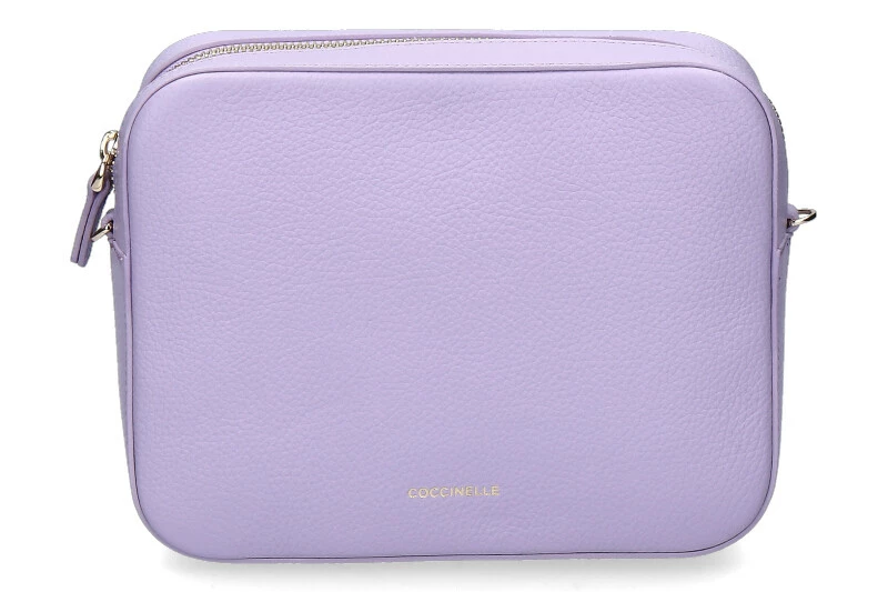 Coccinelle Shoulder Bag GRAIN LEATHER METALLIC SOFT LAVENDER 3 Coccinelle Shoulder Bag GRAIN LEATHER METALLIC SOFT LAVENDER