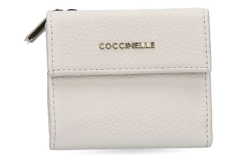 Coccinelle Wallet GRAIN LEATHER METALLIC SOFT COCONUT MILK 3 Coccinelle Wallet GRAIN LEATHER METALLIC SOFT COCONUT MILK