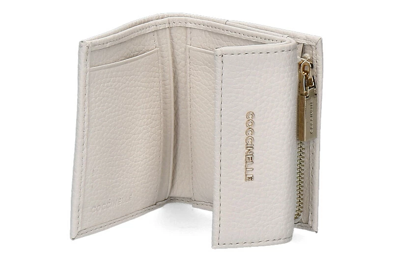 Coccinelle Wallet GRAIN LEATHER METALLIC SOFT COCONUT MILK 4 Coccinelle Wallet GRAIN LEATHER METALLIC SOFT COCONUT MILK - Image 2