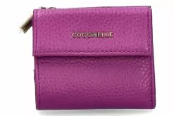 Coccinelle Wallet GRAIN LEATHER METALLIC SOFT DAHLIA
