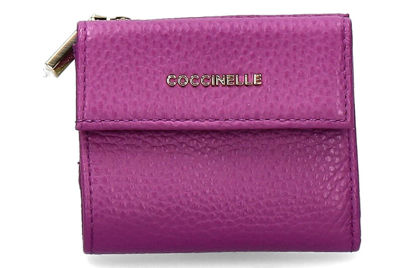 Coccinelle Wallet GRAIN LEATHER METALLIC SOFT DAHLIA 3 Coccinelle Wallet GRAIN LEATHER METALLIC SOFT DAHLIA