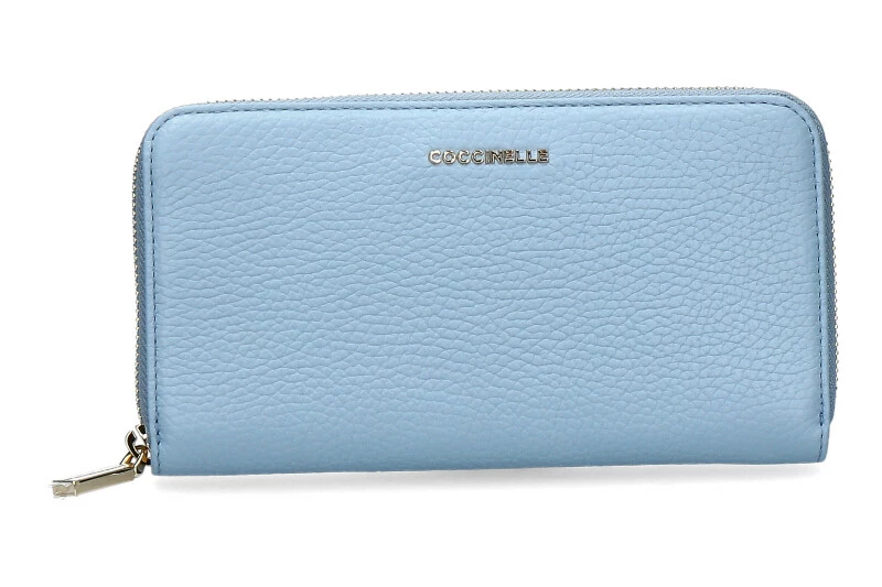 Coccinelle Wallet METALLIC SOFT AQUARELLE BLUE 3 Coccinelle Wallet METALLIC SOFT AQUARELLE BLUE