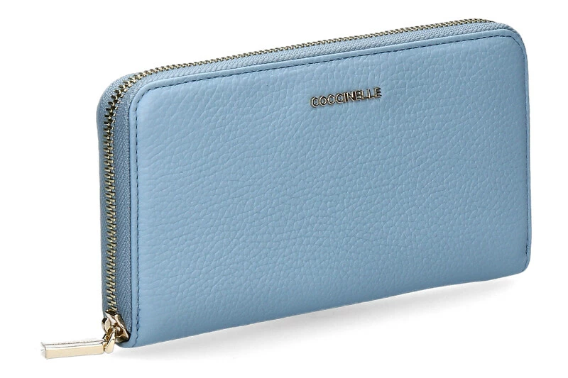 Coccinelle Wallet METALLIC SOFT AQUARELLE BLUE 4 Coccinelle Wallet METALLIC SOFT AQUARELLE BLUE - Image 2