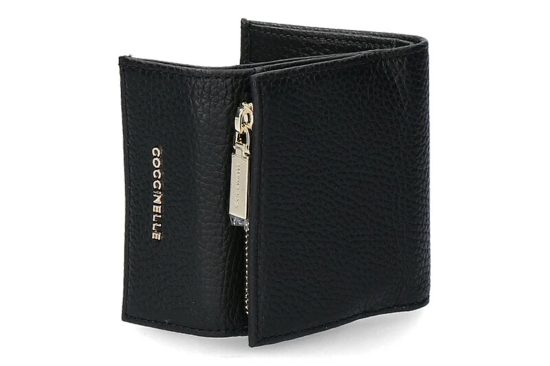 Coccinelle Wallet GRAIN LEATHER METALLIC SOFT NOIR 4 Coccinelle Wallet GRAIN LEATHER METALLIC SOFT NOIR - Image 2