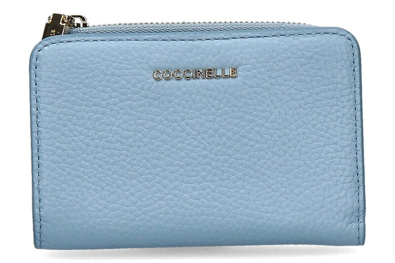 Coccinelle Wallet LEATHER METALLIC SOFT AQUARELLE BLUE 3 Coccinelle Wallet LEATHER METALLIC SOFT AQUARELLE BLUE