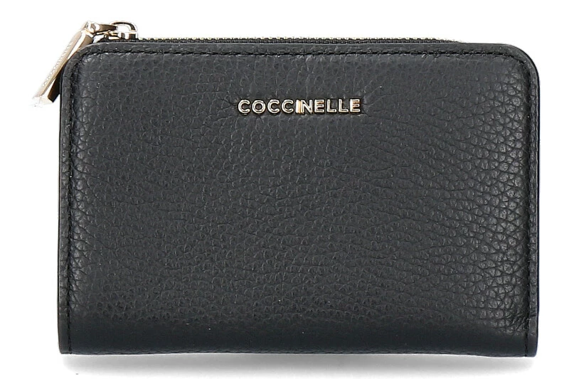 Coccinelle Wallet LEDER METALLIC SOFT NOIR 3 Coccinelle Wallet LEDER METALLIC SOFT NOIR