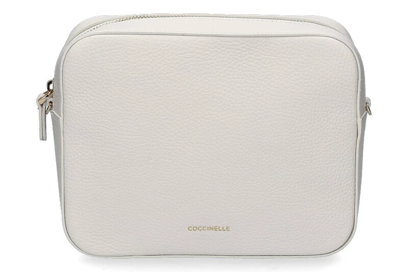 Coccinelle Shoulder Bag GRAIN LEATHER METALLIC SOFT COCONUT MILK 3 Coccinelle Shoulder Bag GRAIN LEATHER METALLIC SOFT COCONUT MILK