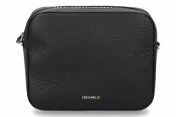 Coccinelle Shoulder Bag GRAIN LEATHER METALLIC SOFT NOIR