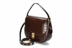 Coccinelle Bag ZANIAH CROCO BORSA PELLE VITELLO T.MORO -Cheap Coccinelle Store coccinelle tasche zaniah croco brown 611300006 4